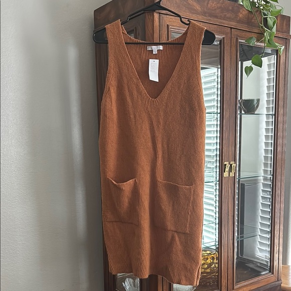 don't ask why Dresses & Skirts - Mustard Knit Mini Dress